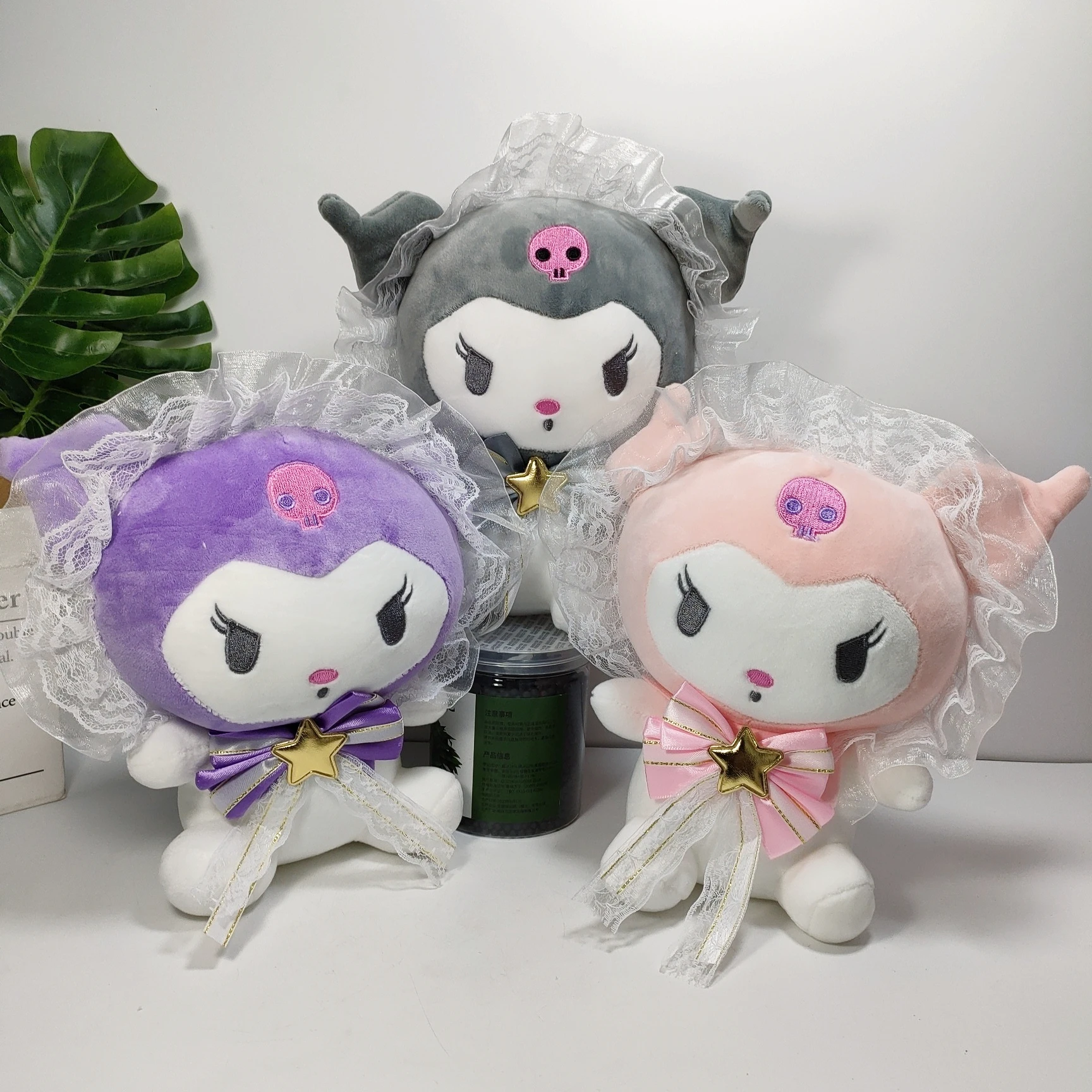 

23cm Kuromi Plush Toy Sanrio Kawaii Doll Lolita Kuromi Doll Plush Toy Anime Party Kids Gift