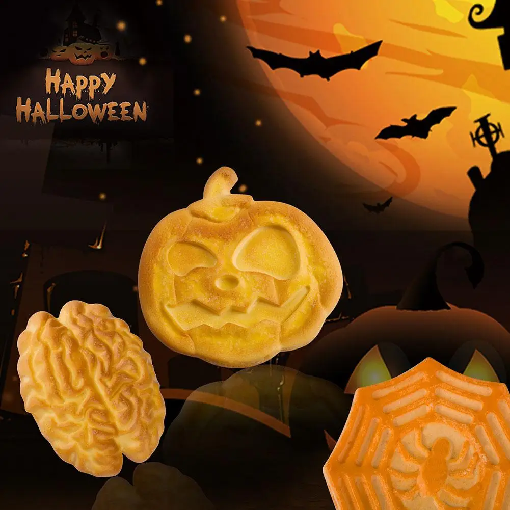 

Harvest Halloween Silicone Pumpkin Witch Ghost Silicone Mould Chocolate Candy Cake Ice Decor Fondant Mold DIY Tray U4S8