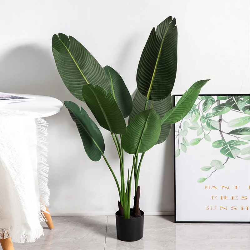 1 2 м банановое дерево с цветочным горшком искусственное растение для украшения