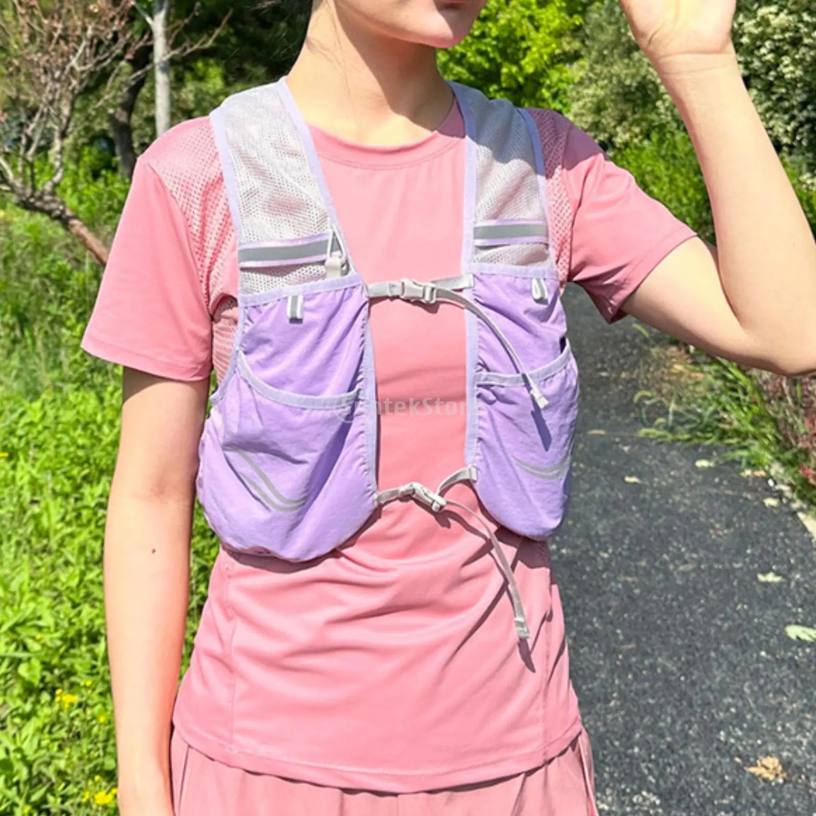 Жилет для бега большой вместимости с несколькими карманами Легкий рюкзак