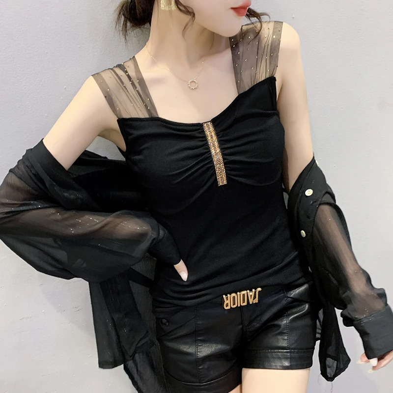 Новинка лета 2022 женский жилет модная повседневная майка без рукавов с круглым