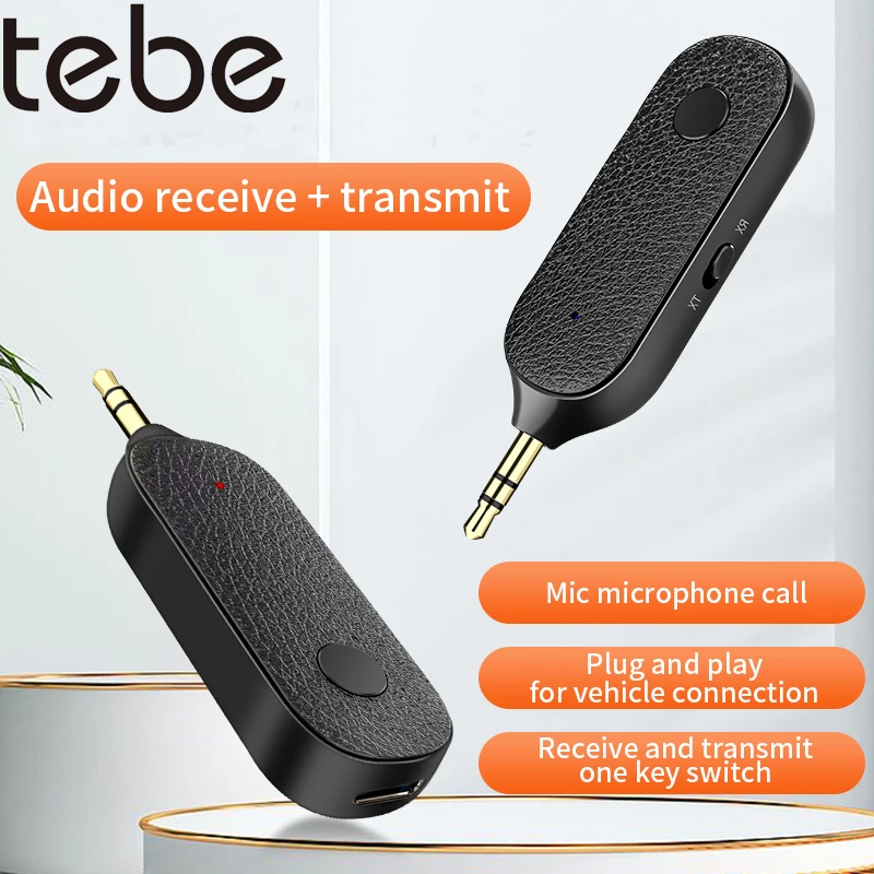 Tebe Bluetooth 5 1 приемник аудио адаптер 3 мм Aux беспроводной передатчик автомобильный