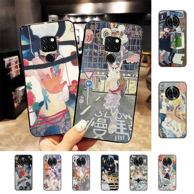 

Aya Takano Phone Case For Huawei Nova 3I 3E mate 20lite 20Pro 10lite Luxury funda case