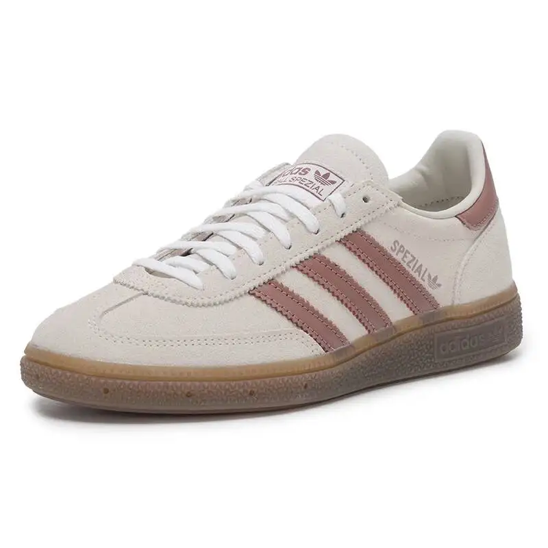 Фото Adidas IH1510 Женские ретро-кроссовки Trefoil с низким верхом из замши и комбинированных материалов, резиновая подошва, модная обувь для прогулок по городу. №4