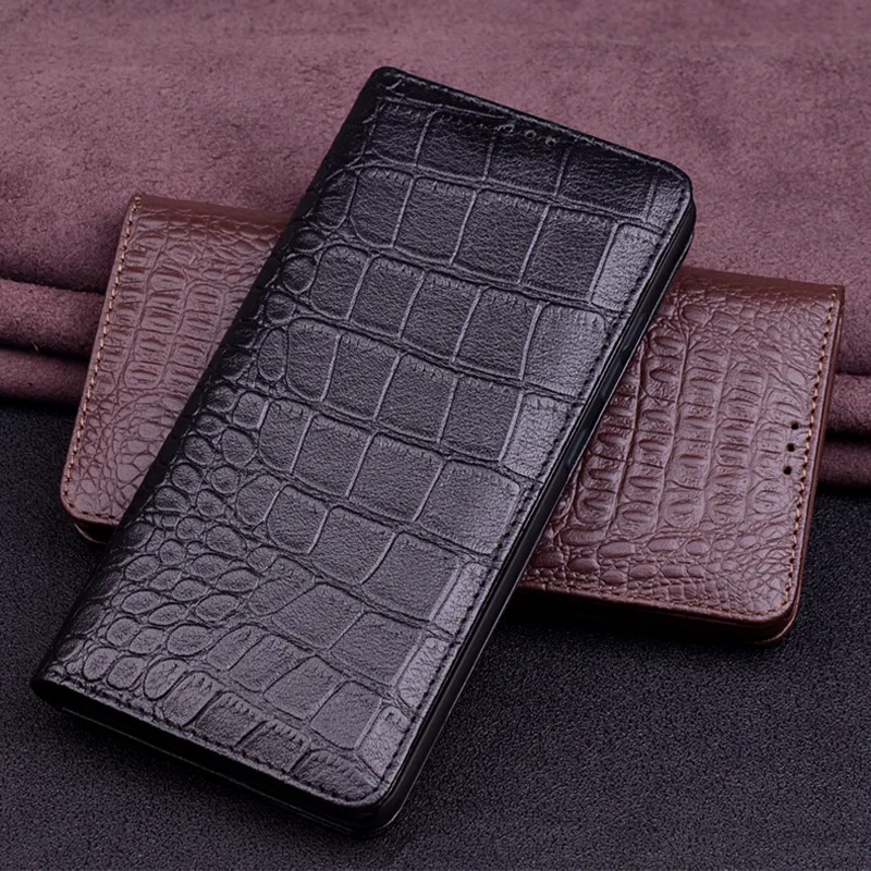 

Luxury Genuine Lluxury Genuine Leather Magnet Clasp Phone Cases For Huawei Mate 60 Mate60 Pro Kickstand Holster Cover Case
