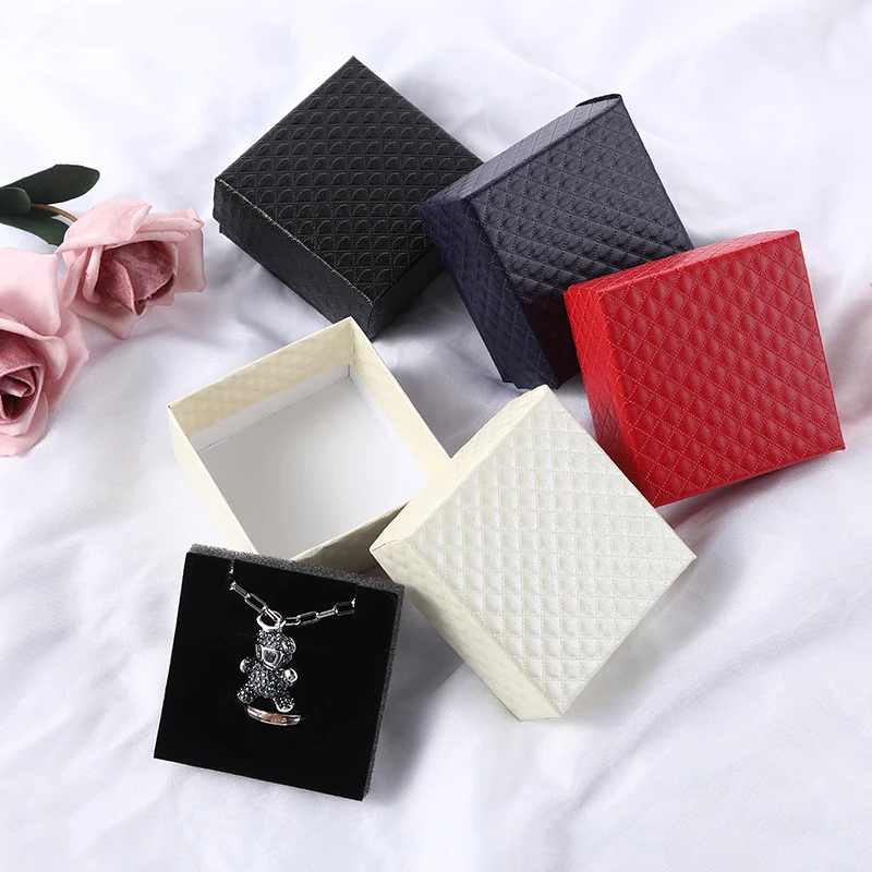 

Jewelry Organizer Storage Gift Box Necklace Earrings Ring Box Paper Jewelry Packaging Container