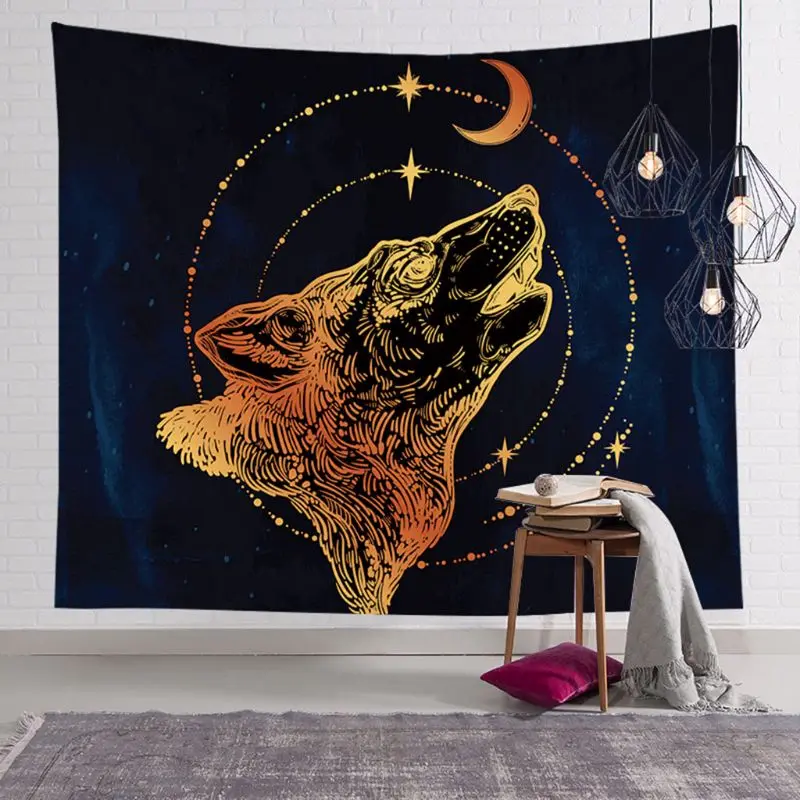 

Sun and Moon Psychedelic Wall Tarot Tapestry Divination Altar Tarot Tablecloth