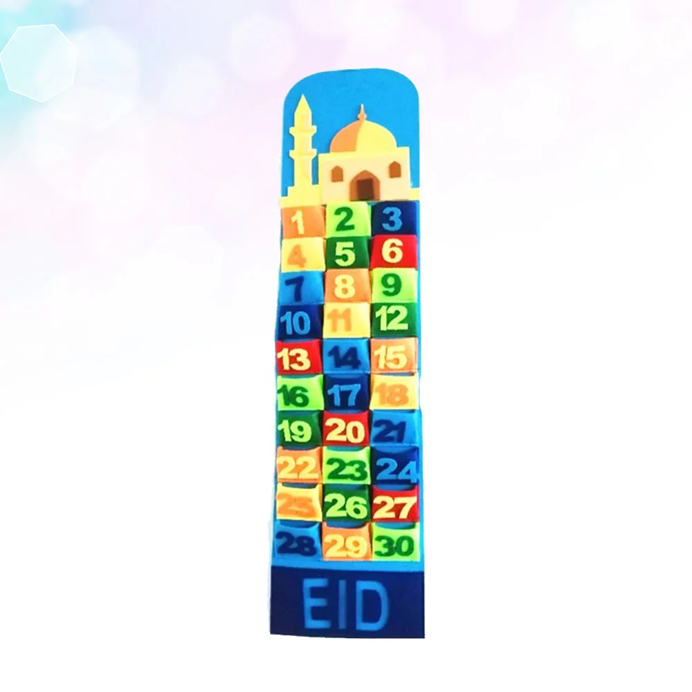 

Calendar Eid Mubarak Ramadan Hanging Advent Countdown Muslim Kids Felt Decor Gifts Supplies Party Decorations Wall Decoration