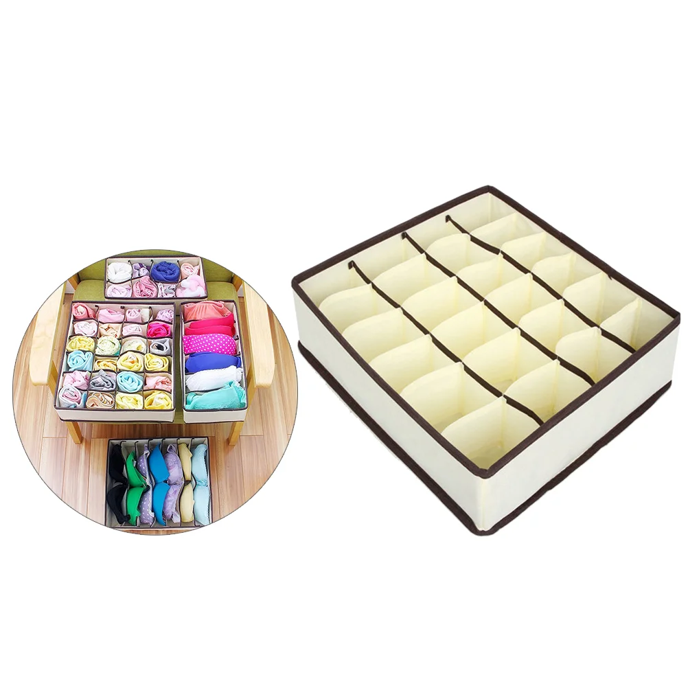 

3 Pcs Socks Container Lingerie Organizer Holder Storage Box Case