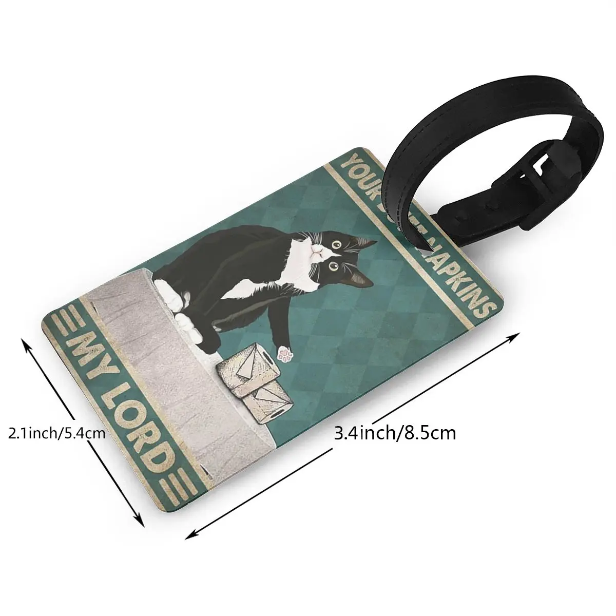 Серветки Black Cat Your Butt My Lady Багажные бирки Чемодан Дорожный багаж Посадковая бирка