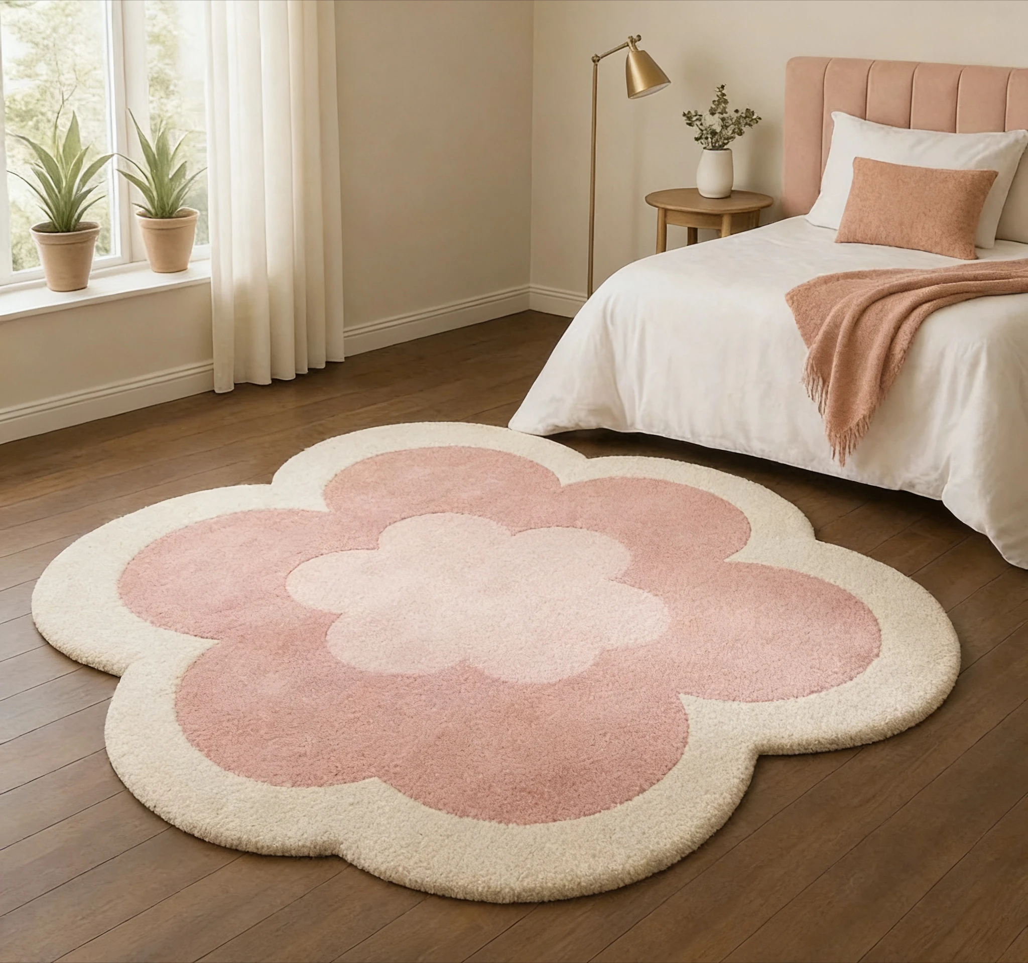 

Полиэстеровый ковёр цветок для гостиной