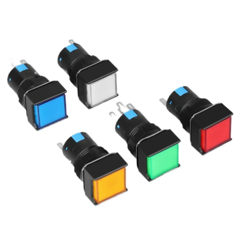 

Кнопочные переключатели LA16F-11D/11DS пластик 5 контактов 16 мм