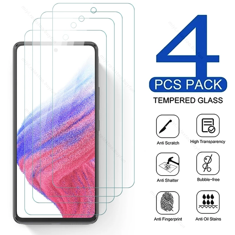 

4 шт., Защитное стекло для Samsung Galaxy A53 5G A 53 2022 дюйма