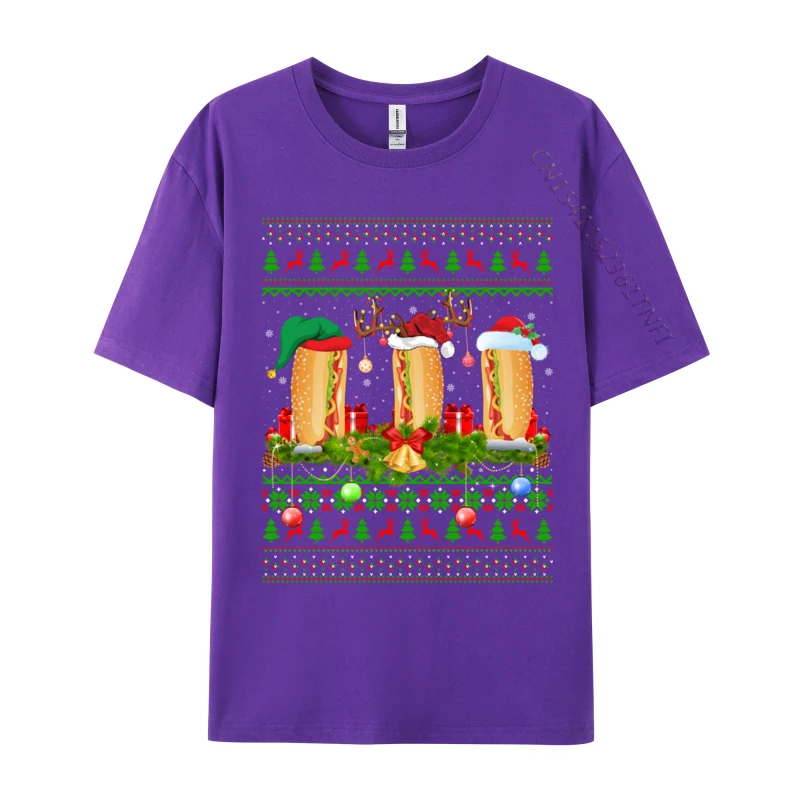 Hot Dog Dish Lover Xmas Santa Ugly Рождественские футболки Удобные топы и Преобладающие