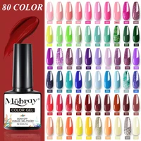 morbray 40pcs color varnish soak off nail lacquers nail set 80 colors semi permanent uv led gel gel nail polish set