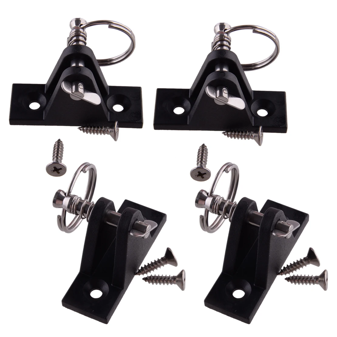 

4Pcs Deck Hinge Bimini Top Mount Fitting Parts For Marine Boat Kayak Canoe Fishing Dinghy Raft