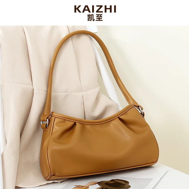 

Женская сумка, сумки на плечо, женская сумка, новинка 2021, плиссированная сумка для подмышек в форме облака, корейская мода, сумка jiaozi, Повседн...