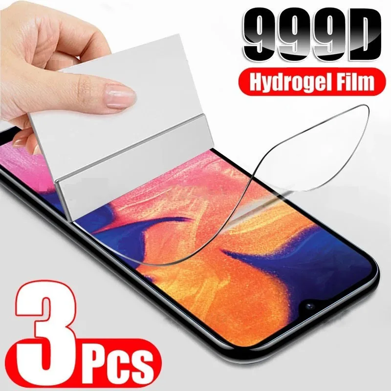 

3PCS For ZTE Blade A3 A5 A7 2020 2019 Hydrogel Film Protective On ZTE Blade 20 Smart V10 Vita Screen Protector Film Film Cover