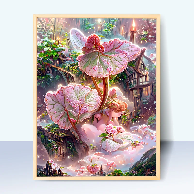 

20141Ann-Tulip diy Цифровая масляная живопись, картина маслом, акриловая Цветочная живопись, взрыв, ручная работа, пейзаж, живопись