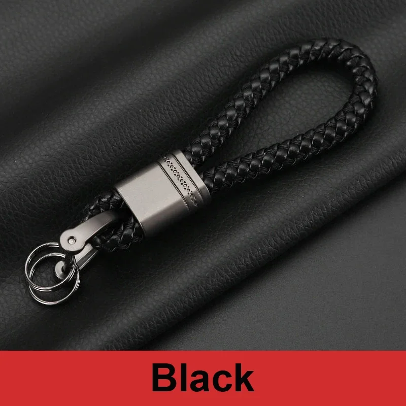 

Кожаный веревочный брелок для ключей ручной работы с пряжкой в форме подковы, брелок для ключей от автомобиля, модные аксессуары для ключей, брелоки, подарки