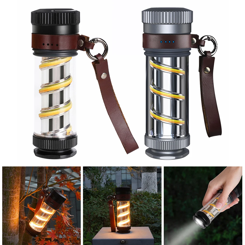 

XPG Camping Atmosphere Lamp Portable COB Lantern Lamp Rechargeable IPX4 Waterproof Stepless Dimming for Hiking Fishing Adventure