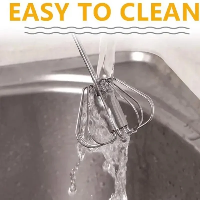 Бытовая полуавтоматическая взбивалка для яиц из нержавеющей стали