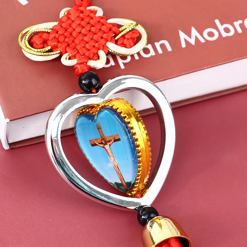 

1 шт. автомобильный кулон с Иисусом Подвеска Аксессуары крест Дева Мария картина подвесные христианские Автомобильные украшения