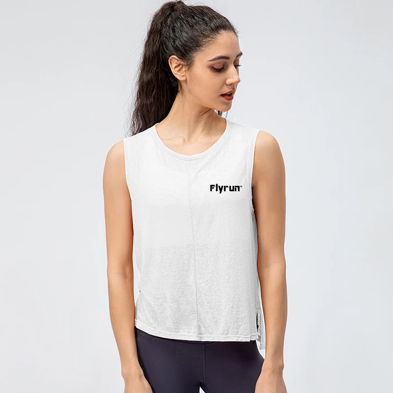 2022 New Style Women's Loose Yoga Tank Top Summer Quick Dry Breathable Fitness Shirt Running Training Casual Sports Gym Vest