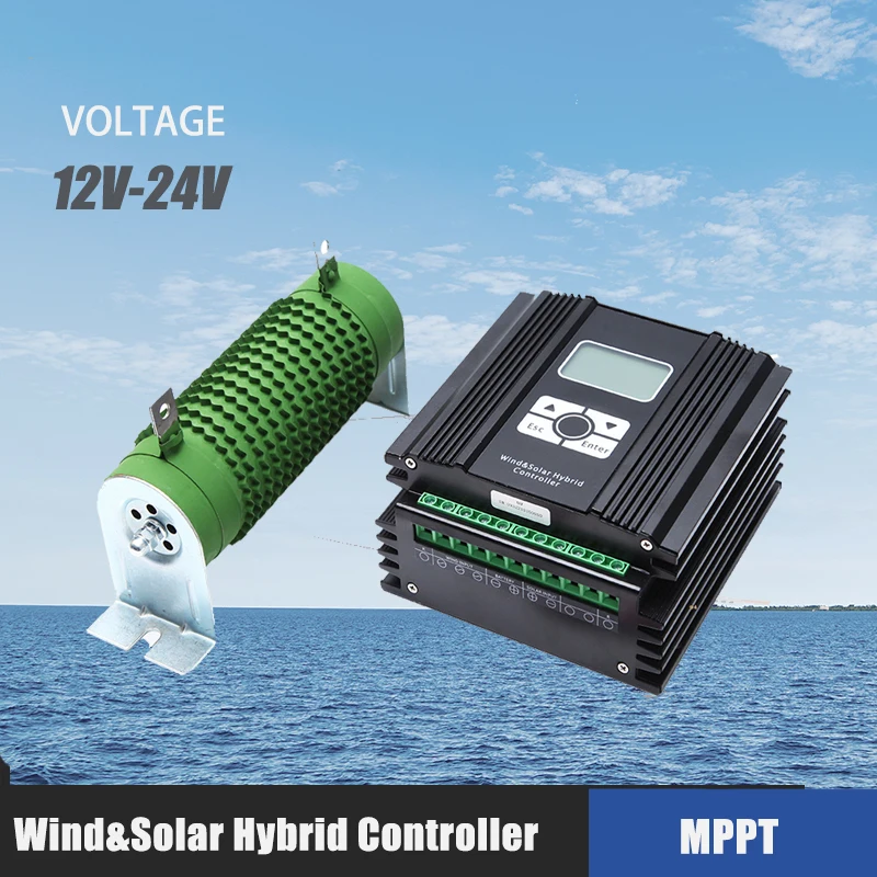 10000 Вт MPPT гибридный солнечный контроллер заряда от ветра 12В 24В 48В PV ветряная