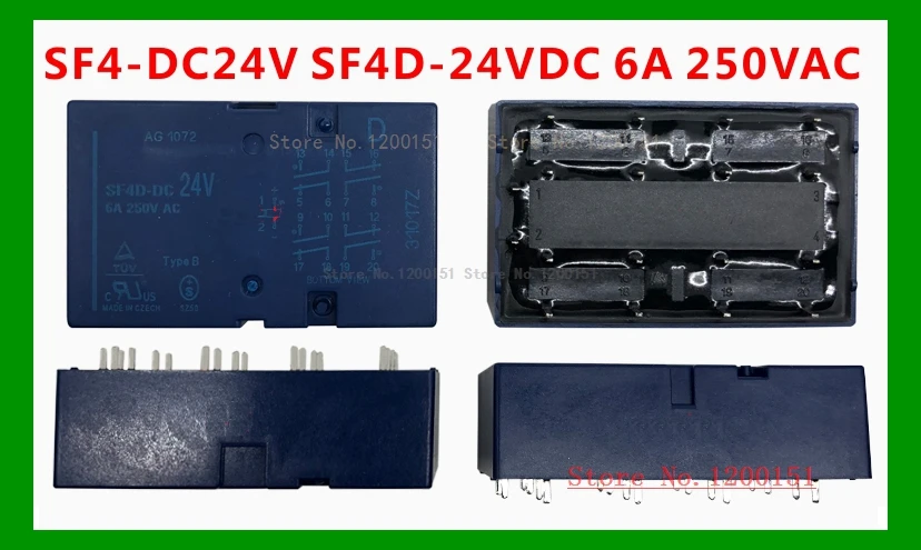 

SF4 SF4D-DC24V SF4D-DC18V SF4D-DC12V SF4-18V SF4-12V SF4-24V 6A 250VAC relay DIP-16