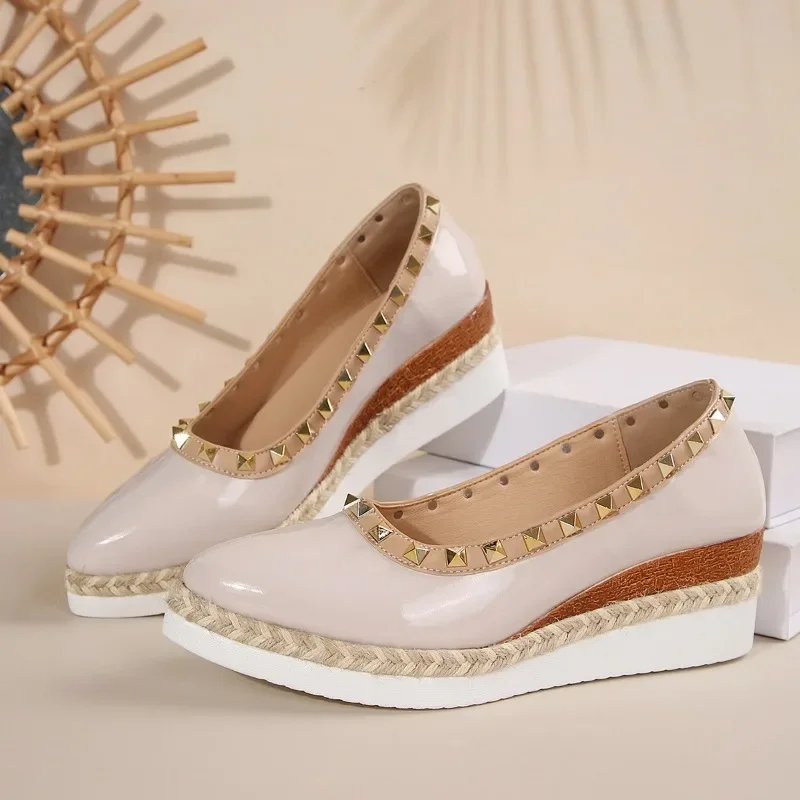 Женские туфли на плоской подошве новинка 2024 популярные классические женские