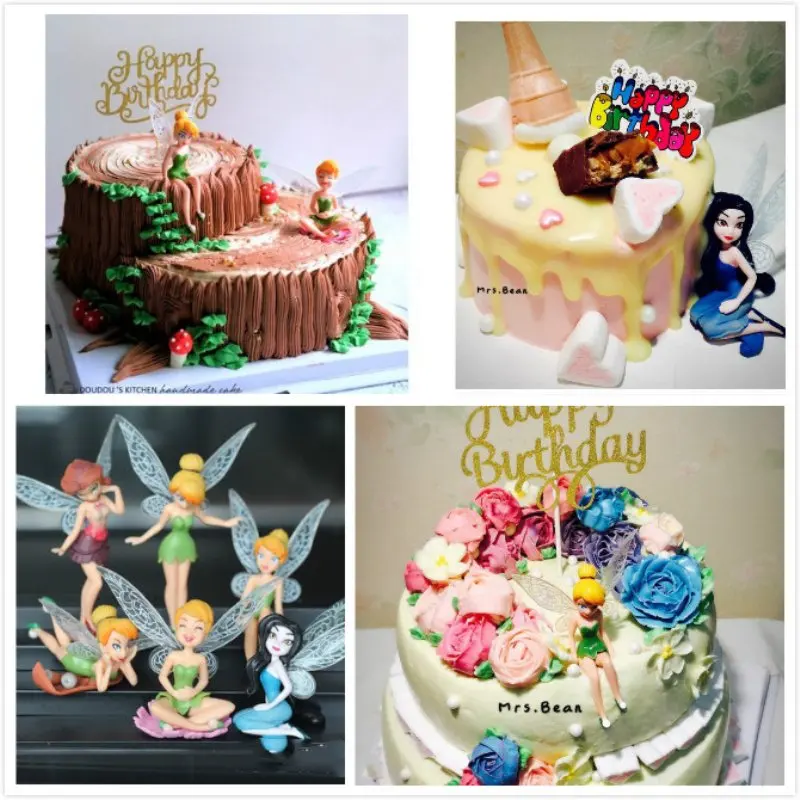 

Disney 6 шт., искусственная кукла, аниме, экшн-фигурка, модель на день рождения, телефон, Сказочная игрушка, девочка