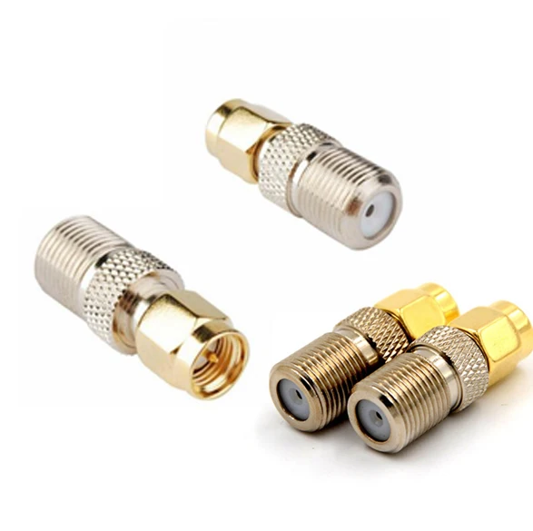 

F Type Female Jack To SMA Male Plug Straight RF Coaxial Coax Adapter Connector