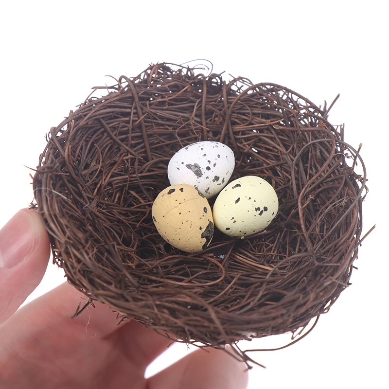 

Искусственное украшение для птиц, 1 комплект, моделирование яиц, модель куклы, садовая миниатюрная статуэтка, аксессуары для рукоделия