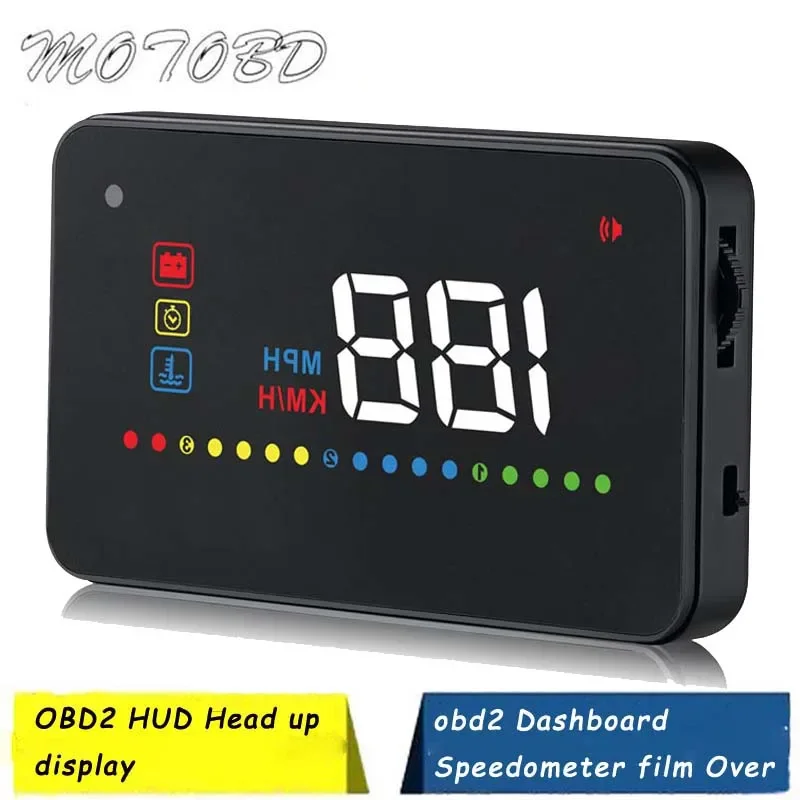 

Car A200 HUD Head Up Display Universal Auto Car Vehicle Speeding Warning MPH Head-Up Display Projector