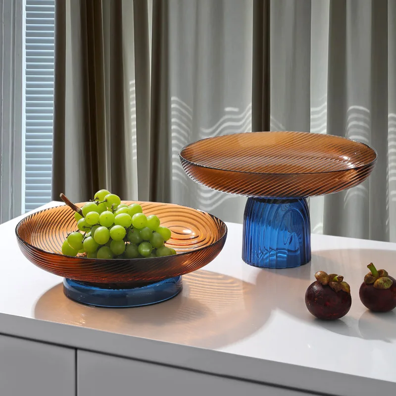 Тарелка для фруктов из хрустального стекла