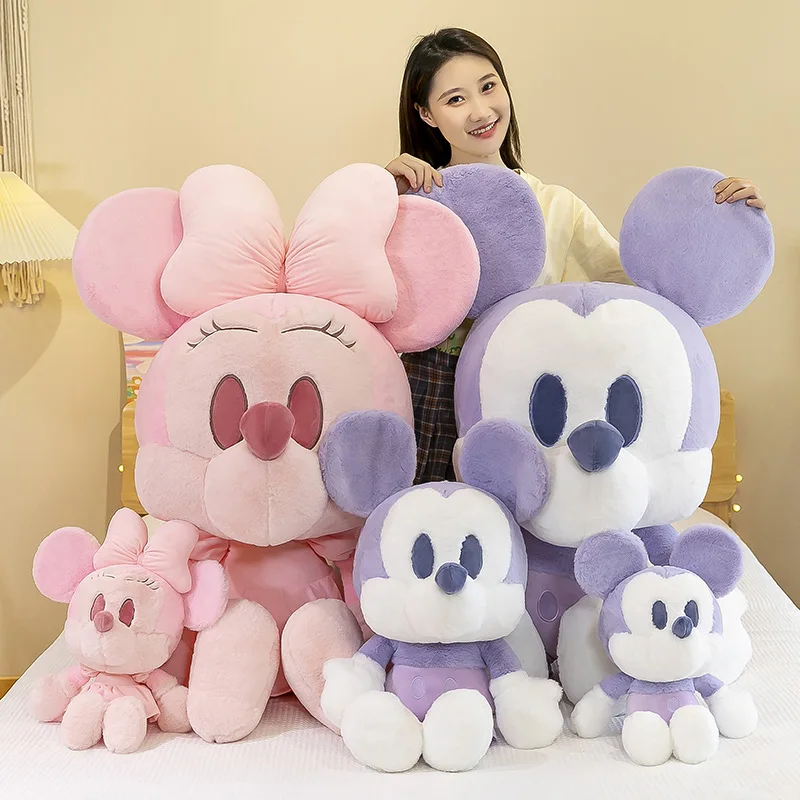 

New Cartoon Mickey Mouse Mickey And Minnie Ragdoll Plush Toy Children's Couple Doll Birthday Holiday Gift Home Office Ornaments