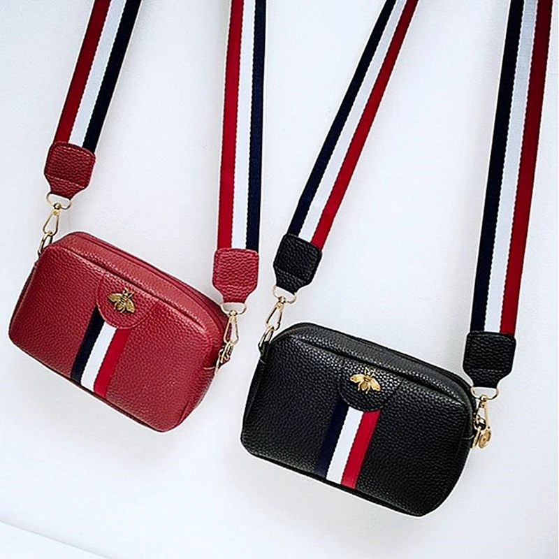 

Wholesale Women's Shoulder/Crossbody Bag Bee Stripe Zipper Fashion Belt Wholesale 2022 New Style Mini Purse