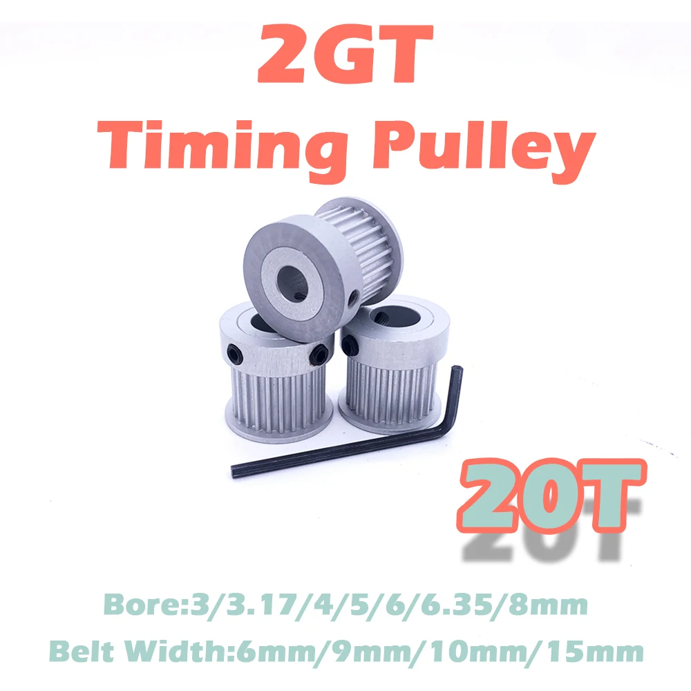 

Шкив ГРМ 2GT 20 зубов алюминиевый сплав