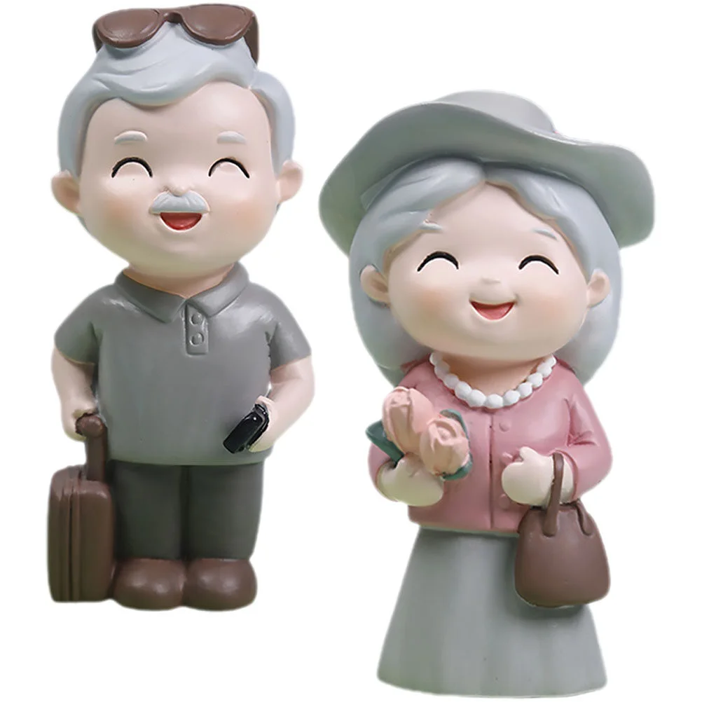 

Grandparents Ornaments Lovely Grandma Figurine Resin Old People Figurines Elderly Couple