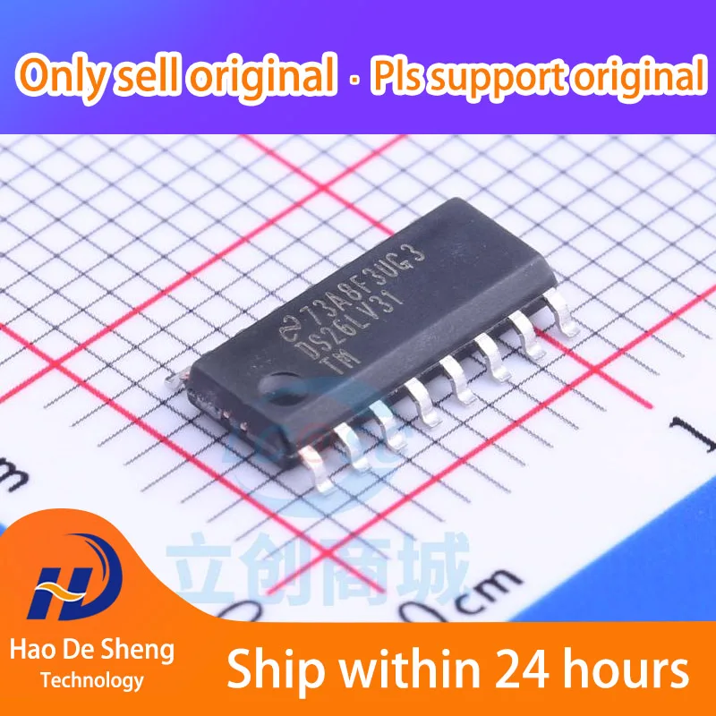 

10 шт./лот DS26LV31TMX DS26LV31TM DS26LV31 SOIC-16 новая Оригинальная фотография