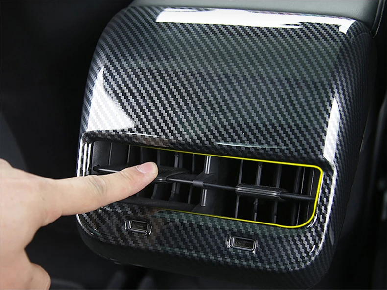 Автомобильная накладка из углеродного волокна ABS на заднее вентиляционное
