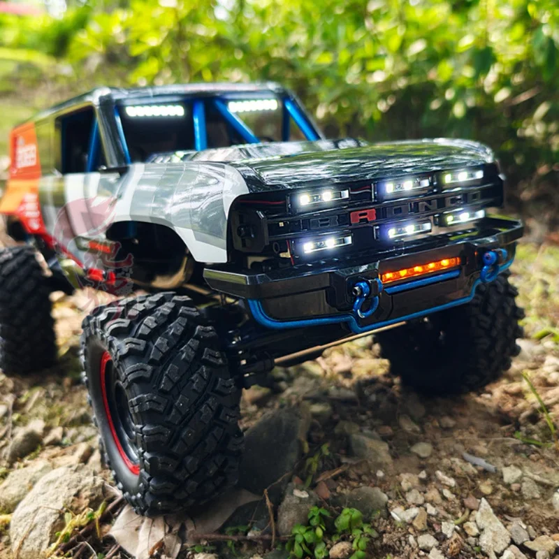 Фото Радиоуправляемая машинка H12P Ford Bronco Brushless Crawler, внедорожник с полным приводом, из сплава, с LED-подсветкой, для взрослых, для активного отдыха на природе №3