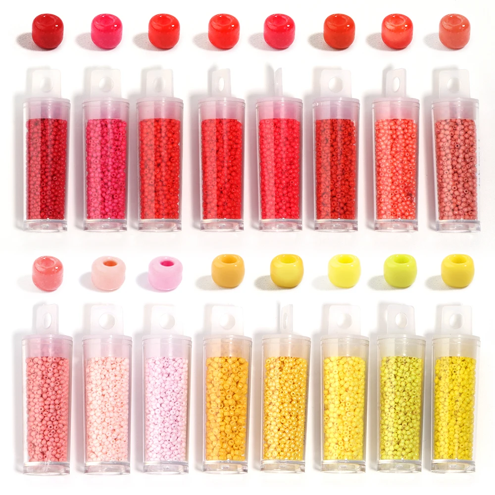 Стеклянные бусины 2 мм однотонного цвета круглые для рукоделия материал