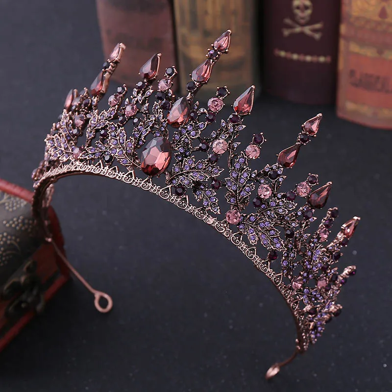 

Vintage Baroque Headbands Crystal Luxury Tiaras Crowns Bride Headpieces Bridal Hair Jewelry for Women Wedding Hair Accessories