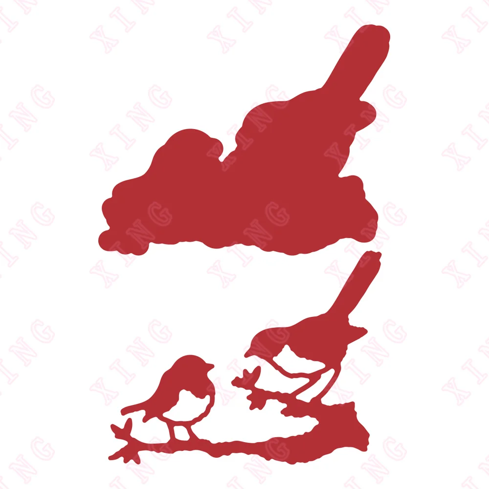 

New a Robins Nest Silhouette Metal Cutting Dies Scrapbook Diary Decoration Embossing Template Diy Gift Card Handmade Craft Mold