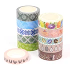 1 рулон лента Washi фотографический фон с пасхальными яйцами кролик десерт лист клейкой ленты Скрапбукинг Декоративные Дневник Журнал поставок канцелярских принадлежностей