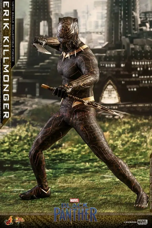 В наличии HOTTOYS HT MMS471 Черная пантера Killmonger Money Leopard Eric Фигурка Модель игрушки