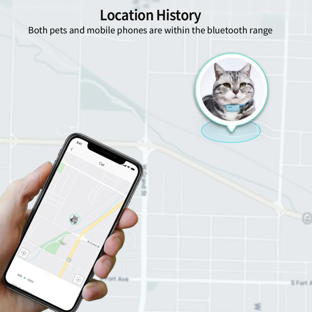 Водонепроницаемый GPS-навигатор для домашних животных ошейник от потери умный