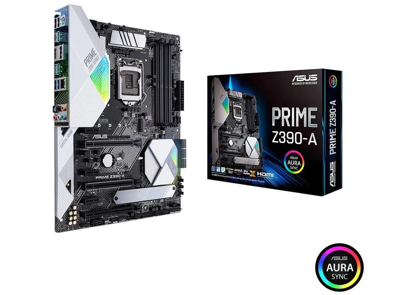 

ASUS PRIME Z390-A LGA 1151 Intel Z390 Motherboard DDR4 64G 2×M.2 PCI-E 3.0 HDMI USB3.1 ATX for 9th/8hth Gen Core i9/i7/i5/i3 cpu